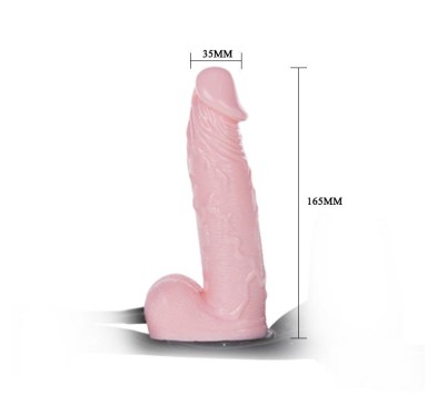 Nadmuchiwany powięszany strap-on penis dildo 16cm